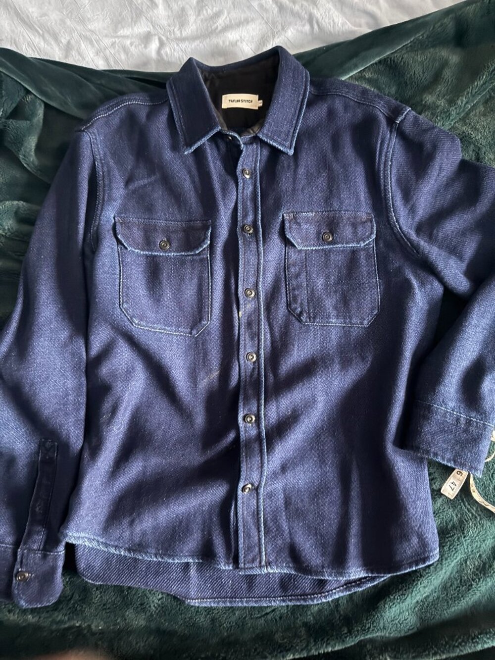 Taylor Stitch The Division Shirt - Indigo Twill - XL (44)